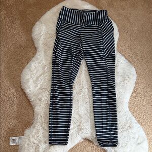 Atleta Striped Black and White Leggings